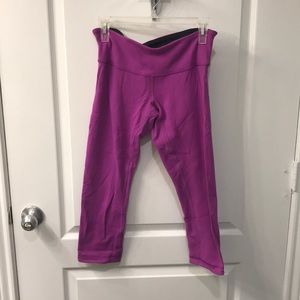 Lululemon size 8 pink leggings